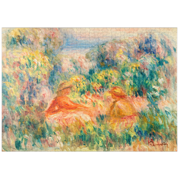 puzzleplate Two Women in a Landscape (Deux femmes dans un paysage) (1918) by Pierre-Auguste Renoir 1000 Puzzle