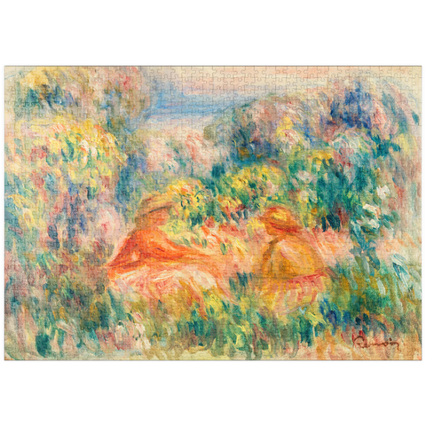 puzzleplate Two Women in a Landscape (Deux femmes dans un paysage) (1918) by Pierre-Auguste Renoir 1000 Puzzle