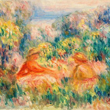 Two Women in a Landscape (Deux femmes dans un paysage) (1918) by Pierre-Auguste Renoir 1000 Puzzle 3D Modell