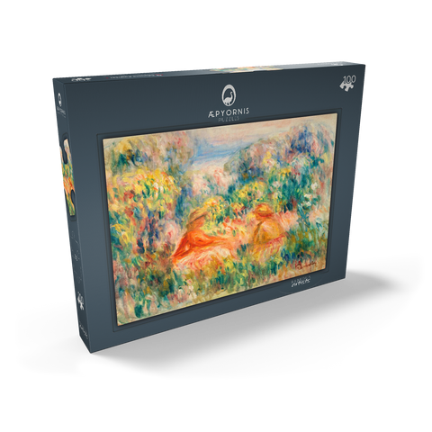 Two Women in a Landscape (Deux femmes dans un paysage) (1918) by Pierre-Auguste Renoir 100 Puzzle Schachtel Ansicht2