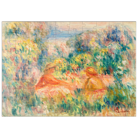 Darstellung des Puzzle Motivs Two Women in a Landscape (Deux femmes dans un paysage) (1918) by Pierre-Auguste Renoir - Puzzleteile: 100