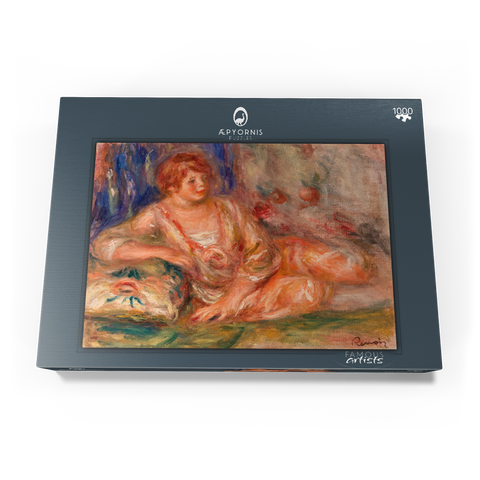 Andrée in Pink, Reclining (Andrée en rose étendue) (1918) by Pierre-Auguste Renoir 1000 Puzzle Schachtel Ansicht3