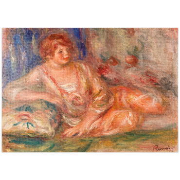 puzzleplate Andrée in Pink, Reclining (Andrée en rose étendue) (1918) by Pierre-Auguste Renoir 1000 Puzzle