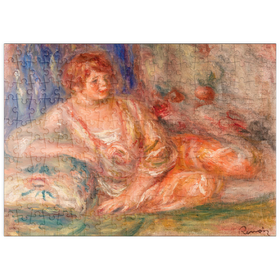 Darstellung des Puzzle-Motivs Andrée in Pink, Reclining (1918) by Pierre-Auguste Renoir – Puzzleteile: 200