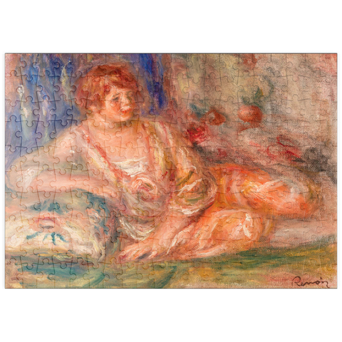 puzzleplate Andrée in Pink, Reclining (Andrée en rose étendue) (1918) by Pierre-Auguste Renoir 200 Puzzle