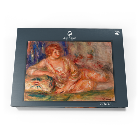 Andrée in Pink, Reclining (Andrée en rose étendue) (1918) by Pierre-Auguste Renoir 500 Puzzle Schachtel Ansicht3