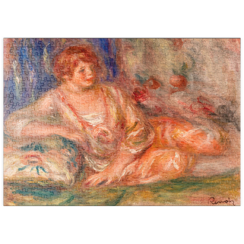 puzzleplate Andrée in Pink, Reclining (Andrée en rose étendue) (1918) by Pierre-Auguste Renoir 500 Puzzle