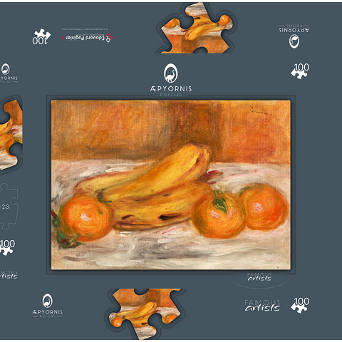 Oranges and Bananas (Oranges et bananes) (1913) by Pierre-Auguste Renoir 100 Puzzle Schachtel 3D Modell