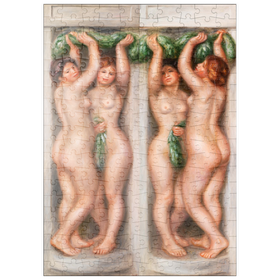 Darstellung des Puzzle-Motivs Caryatids (Cariatides). Also called Deux baigneuses (1910) by Pierre-Auguste Renoir – Puzzleteile: 200
