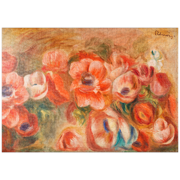 puzzleplate Anemones (Anémones) (1912) by Pierre-Auguste Renoir 1000 Puzzle
