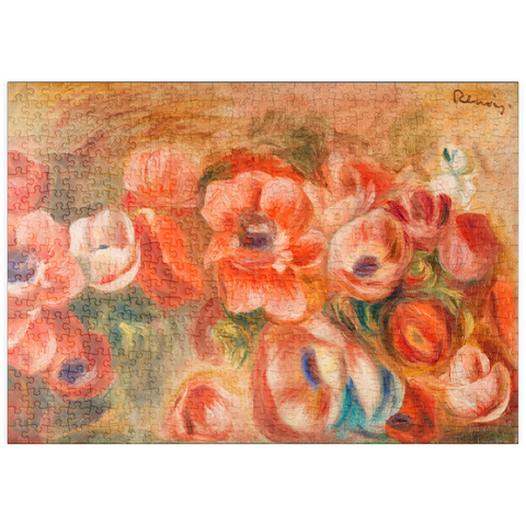 puzzleplate Anemones (Anémones) (1912) by Pierre-Auguste Renoir 500 Puzzle