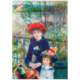 Darstellung des Puzzle-Motivs Two Sisters (On the Terrace) (1881) by Pierre-Auguste Renoir – Puzzleteile: 1000