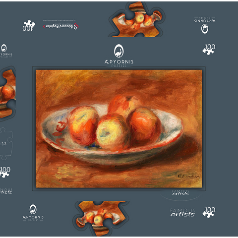 Apples (Pommes) (1914) by Pierre-Auguste Renoir 100 Puzzle Schachtel 3D Modell