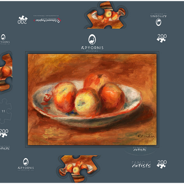 Apples (Pommes) (1914) by Pierre-Auguste Renoir 200 Puzzle Schachtel 3D Modell