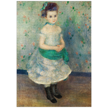 puzzleplate Portrait of Jeanne Durand-Ruel (Portrait de Mlle. J.) (1876) by Pierre-Auguste Renoir 1000 Puzzle