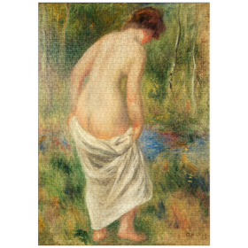 Darstellung des Puzzle Motivs After the Bath (Après le bain) (1901) by Pierre-Auguste Renoir - Puzzleteile: 1000