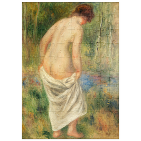 Darstellung des Puzzle Motivs After the Bath (Après le bain) (1901) by Pierre-Auguste Renoir - Puzzleteile: 100