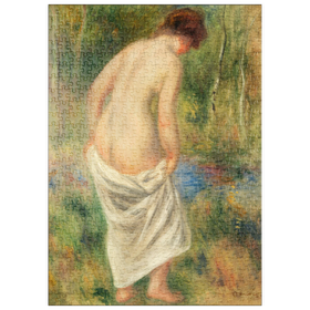 Darstellung des Puzzle-Motivs After the Bath (Après le bain) (1901) by Pierre-Auguste Renoir – Puzzleteile: 500