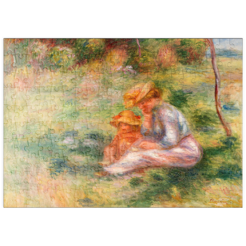 puzzleplate Woman and Child in the Grass (Femme avec enfant sur l'herbe) (1898) by Pierre-Auguste Renoir 200 Puzzle