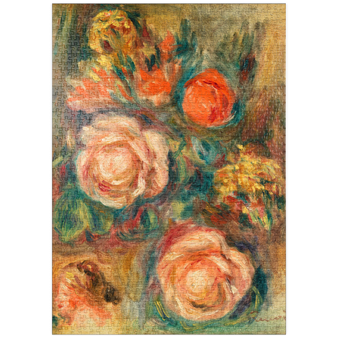 puzzleplate Bouquet of Roses (Bouquet de roses) (1900) by Pierre-Auguste Renoir 1000 Puzzle