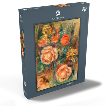 Bouquet of Roses (Bouquet de roses) (1900) by Pierre-Auguste Renoir 100 Puzzle Schachtel Ansicht2