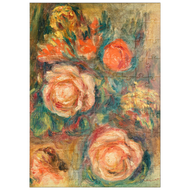 puzzleplate Bouquet of Roses (Bouquet de roses) (1900) by Pierre-Auguste Renoir 100 Puzzle