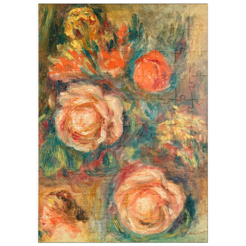 puzzleplate Bouquet of Roses (Bouquet de roses) (1900) by Pierre-Auguste Renoir 100 Puzzle