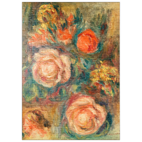 Darstellung des Puzzle-Motivs Bouquet of Roses (Bouquet de roses) (1900) by Pierre-Auguste Renoir – Puzzleteile: 200