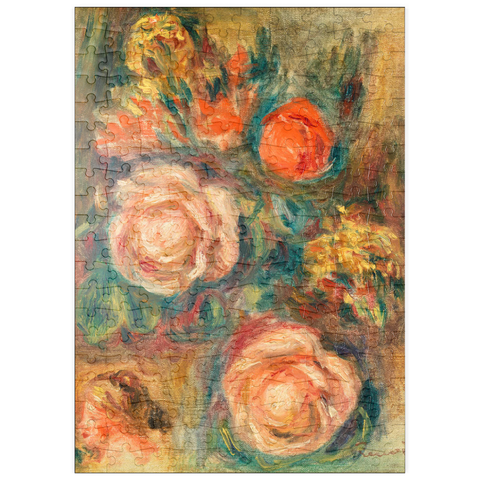 puzzleplate Bouquet of Roses (Bouquet de roses) (1900) by Pierre-Auguste Renoir 200 Puzzle