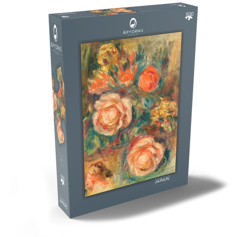 Bouquet of Roses (Bouquet de roses) (1900) by Pierre-Auguste Renoir 500 Puzzle Schachtel Ansicht2