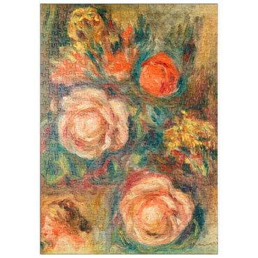 puzzleplate Bouquet of Roses (Bouquet de roses) (1900) by Pierre-Auguste Renoir 500 Puzzle
