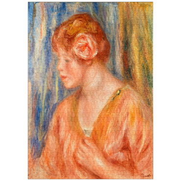 puzzleplate Young Woman with Rose (Jeune fille Ã la rose) (1917) by Pierre-Auguste Renoir 1000 Puzzle