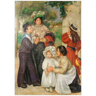 puzzleplate The Artist's Family (La Famille de l'artiste) (1896) by Pierre-Auguste Renoir 1000 Puzzle