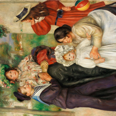 The Artist's Family (La Famille de l'artiste) (1896) by Pierre-Auguste Renoir 1000 Puzzle 3D Modell