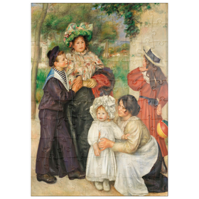 Darstellung des Puzzle Motivs The Artist's Family (La Famille de l'artiste) (1896) by Pierre-Auguste Renoir - Puzzleteile: 100