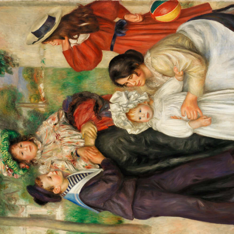 The Artist's Family (La Famille de l'artiste) (1896) by Pierre-Auguste Renoir 200 Puzzle 3D Modell