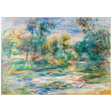 puzzleplate Landscape (Paysage) (1917) by Pierre-Auguste Renoir 1000 Puzzle