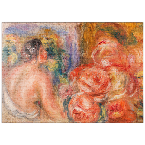 puzzleplate Roses and Small Nude (Roses et petit nu) (1916) by Pierre-Auguste Renoir 1000 Puzzle