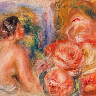 Roses and Small Nude (Roses et petit nu) (1916) by Pierre-Auguste Renoir 1000 Puzzle 3D Modell
