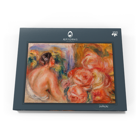 Roses and Small Nude (Roses et petit nu) (1916) by Pierre-Auguste Renoir 100 Puzzle Schachtel Ansicht3