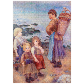Darstellung des Puzzle-Motivs Mussel-Fishers at Berneval (1879) by Pierre-Auguste Renoir – Puzzleteile: 1000