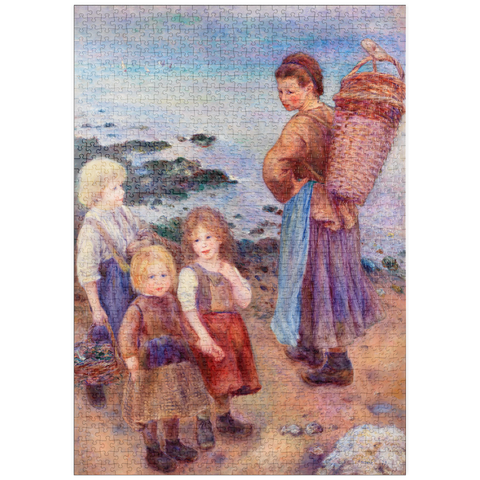 puzzleplate Mussel-Fishers at Berneval (Pêcheuses de moules à Berneval, côte normand) (1879) by Pierre-Auguste Renoir 1000 Puzzle