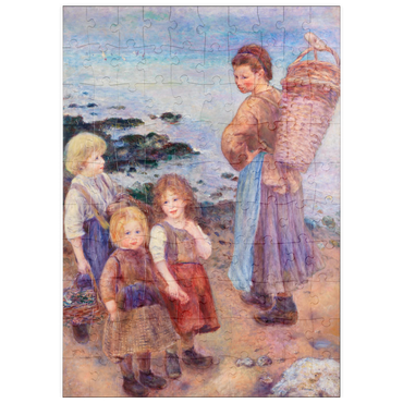 puzzleplate Mussel-Fishers at Berneval (Pêcheuses de moules à Berneval, côte normand) (1879) by Pierre-Auguste Renoir 100 Puzzle