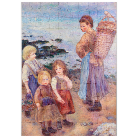 puzzleplate Mussel-Fishers at Berneval (Pêcheuses de moules à Berneval, côte normand) (1879) by Pierre-Auguste Renoir 100 Puzzle