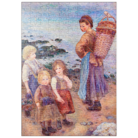 puzzleplate Mussel-Fishers at Berneval (Pêcheuses de moules à Berneval, côte normand) (1879) by Pierre-Auguste Renoir 200 Puzzle