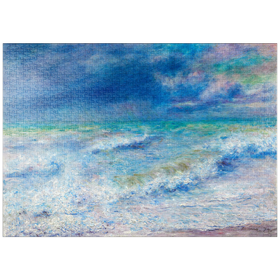 Darstellung des Puzzle Motivs Seascape (1897) by Pierre-Auguste Renoir - Puzzleteile: 1000