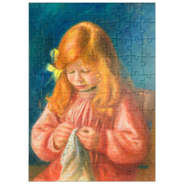 puzzleplate Jean Renoir Sewing (1899–1900) by Pierre-Auguste Renoir 100 Puzzle