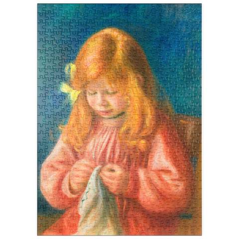 puzzleplate Jean Renoir Sewing (1899–1900) by Pierre-Auguste Renoir 500 Puzzle