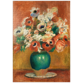 Darstellung des Puzzle-Motivs Flowers (Fleurs) (1885) by Pierre-Auguste Renoir – Puzzleteile: 1000