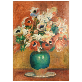 Darstellung des Puzzle Motivs Flowers (Fleurs) (1885) by Pierre-Auguste Renoir - Puzzleteile: 100